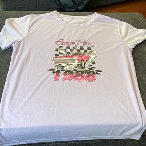 Light Purple Short Sleeve T-Shirt - 1988